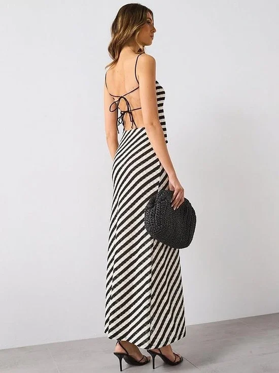 Mango Black and White Striped Tank & Maxi Set - Picture 2 of 6